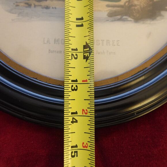 Leroy Imp Paris Oval Framed Print La Mode Illustree Bureaux Du Journal - Picture 14 of 15